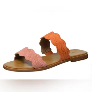 Frye Mira Wave suede slides Orange Terracotta Size 7.5 thumbnail 3