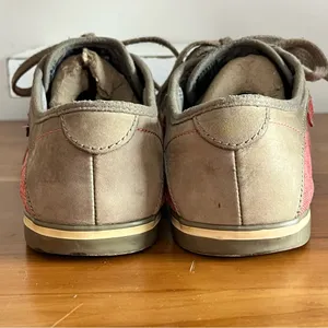 Keen Coronado Red Canvas Taupe Leather Low Top Sneakers Womens 8.5 1004619‎ thumbnail 9
