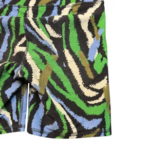 Diane Von Furstenberg X Target Womens Bike Shorts Disco Zebra Green Multi Medium thumbnail 9