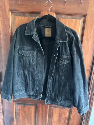 Gap Oversized Black Denim Jacket thumbnail 1