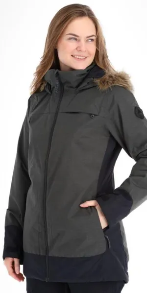 Burton Women’s Lelah Living Lining Ski Snow Jacket Isulated in Dark Green M thumbnail 1
