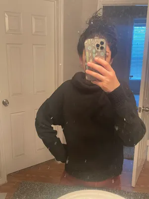 Black Cowlneck Sweater thumbnail 2