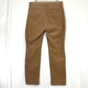 Talbots Heritage Corduroy Pants Womens 10 Tan Straight Curvy‎ Flawless Five-Pocket Camel thumbnail 2