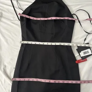 NWD IEENA Mac Duggal [ 2 ] Halter Neck Bow Strap Criss Cross Column Gown #J19 thumbnail 3