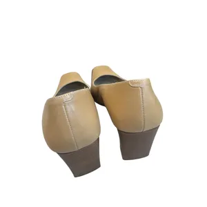 Nina Coach Malorie womens Vintage Tan Leather Square heels pumps size 8AA KU8092 thumbnail 4