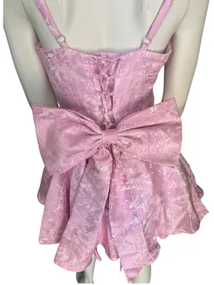 Elegant Flared Princess Dress Pink Size 10 NWOT thumbnail 7