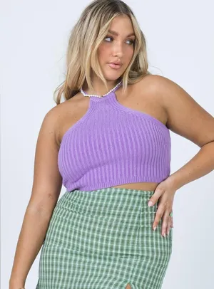 Princess Polly Jonas Top in Purple Size S/M thumbnail 1