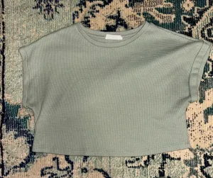 Double Zero Green Crop Top thumbnail 1
