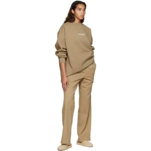 Womens FEAR OF GOD ESSENTIALS Tan Cotton Sweatshirt Size: XL NWT thumbnail 4