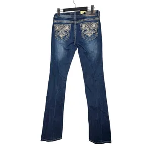 Grace in LA Embellished Pocket Bootcut Dark Wash Jeans Size 26 NEW with Tags thumbnail 2