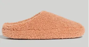 Madewell Sherpa Scuff Slippers Camel Sz 10- Sold Out thumbnail 3