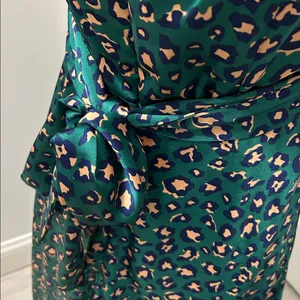 Hello Molly Spiced Ginger Medley Green Leopard Maxi Dress thumbnail 6