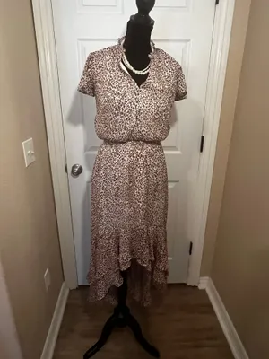 Leopard print midi dress Brown Size XS thumbnail 8