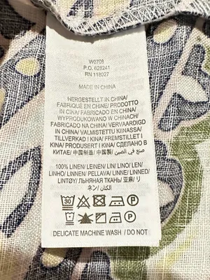 Boden Laurie Linen Paisley Print Coastal Boatneck Dress White Green Pink 8P thumbnail 10