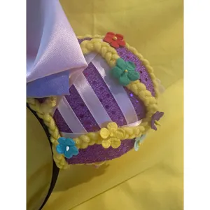 Handmade Disney Rapunzel Tangled Flower Braid Headband Ears thumbnail 4