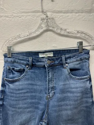 Buckle Risen High Rise Wide Leg Jeans thumbnail 4