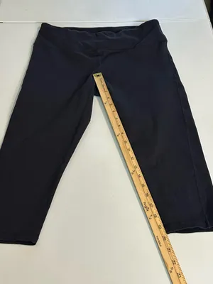 PrAna Transform High Waisted Chakara Yoga Performance Capris Black Size XL thumbnail 8