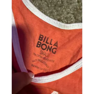 Billabong Womens Shell Yeah Graphic Tank Top‎ Coral Pink Orange Ringer Small thumbnail 3