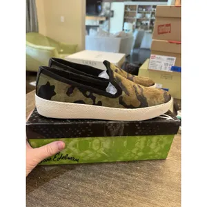Sam Edelman Becker Camouflage Calf Hair Sneakers Womens Size 8.5 Slip On thumbnail 4