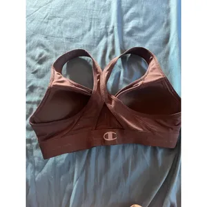 Champion Seam Less Sports Bra Racerback Wirefree Black Medium #1144 thumbnail 4