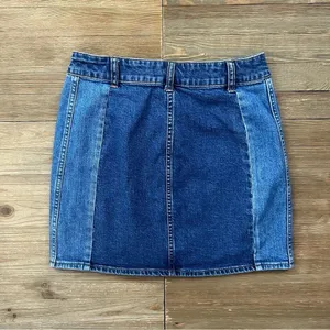 Madewell Straight Denim Mini Skirt: Pieced Edition thumbnail 5