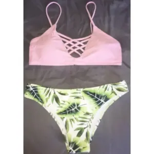 ✨4xHP✨Leaf Print Criss Cross Mix&Match Bikini Set✨ thumbnail 5