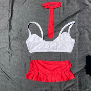♥️ 3 Piece Set - ArgoExotica Size Large (Medium) Sexy School Girl Uniform Costume ♥️ thumbnail 17