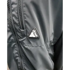 Zara Womens Medium M Windbreaker Jacket Hooded Full Zip Gray dnwr‎ Lightweight thumbnail 2