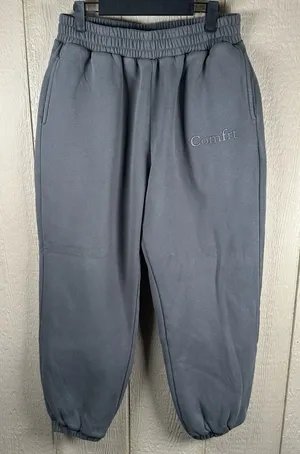 Comfrt Signature Sweatpant Joggers Womens Sz Large Gray Fleece Pull On Athletic thumbnail 1