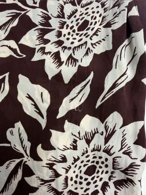 Flawed Theory 100% silk floral dress‎ lightweight dress v neck button sleeveless thumbnail 3