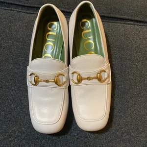 Gucci Whoudan White Leather Loafer size 36 thumbnail 2