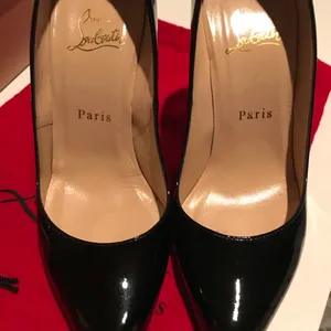 Christian Louboutin black patent leather shoes. thumbnail 4