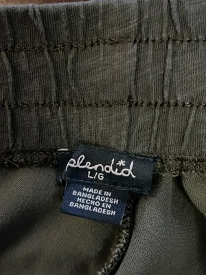 Splendid Pants Womens Large Green Camo Jogger Elastic Waist Cuffed Pockets thumbnail 6