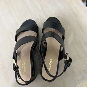 aldo Ladolian Women's Black Flatform Sandals Size 6 thumbnail 9