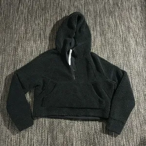 Lululemon Scuba Oversized Half Zip Cotton Jersey Fleece Hoodie Size M/L thumbnail 1