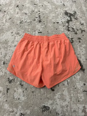 Lululemon Hotty Hot High-Rise Lined Short 4" in Sunny Coral Size 6 thumbnail 3