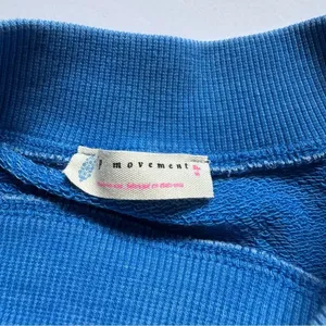 Free People Blue Terry Cloth Short Sleeve Oversized Pocket Dress Size Small NWOT thumbnail 3