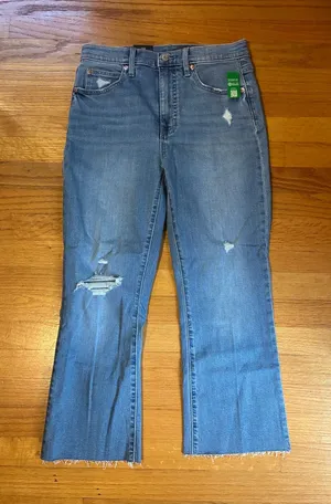 Gap Kick Fit High Rise Denim Slim Stretch Jeans Blue Women's Size 28/6 Short NWT thumbnail 1
