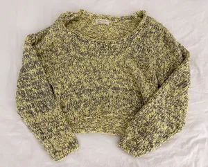 Free People Chunky Crop Sweater thumbnail 1