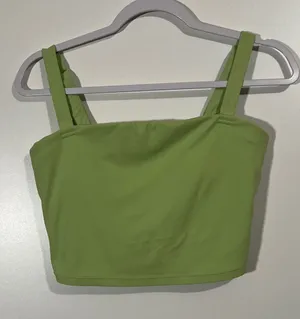 Vitality Bandeau Bra Top in Lime Green *Removable Straps* Size Large thumbnail 1