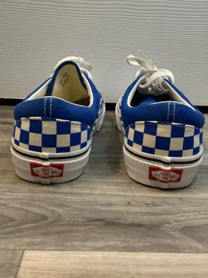 Blue and white checkered Vans ( unisex) size 8.5 Mens size 10 Women’s thumbnail 5