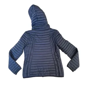 Halifax Navy Puffer Quilted Jacket Size Large Blue thumbnail 2