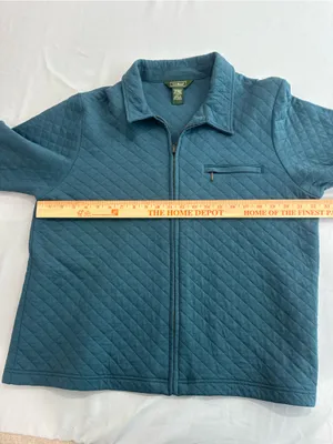 Vintage L.L.Bean quilted sweatshirt jacket Large thumbnail 4