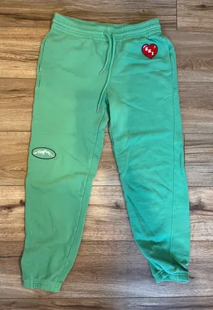 Aerie Green Joggers with ski patches thumbnail 1