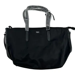 NEW Authentic Botkier black zip top tote bag tassels lightweight side tassels thumbnail 3