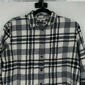 Madewell‎ Flannel Oversized Ex-Boyfriend Shirt Romana Plaid Small Button Down thumbnail 6
