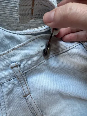 Vintage 90s LEI Light Blue Denim Short Overalls M thumbnail 4