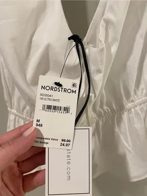 NWT - 1.State Keyhole Peplum Top Size Medium thumbnail 4