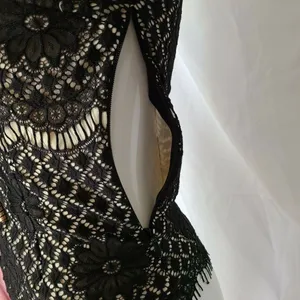 Soieblu Black Lace Whimsigoth Gothic Side Zip Y2K Coquette Grunge‎ Small thumbnail 4