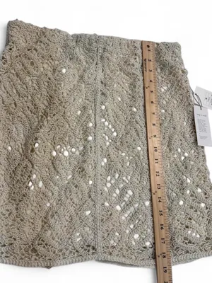 a new day Beige Crochet Mini Skirt and Tank Set thumbnail 6